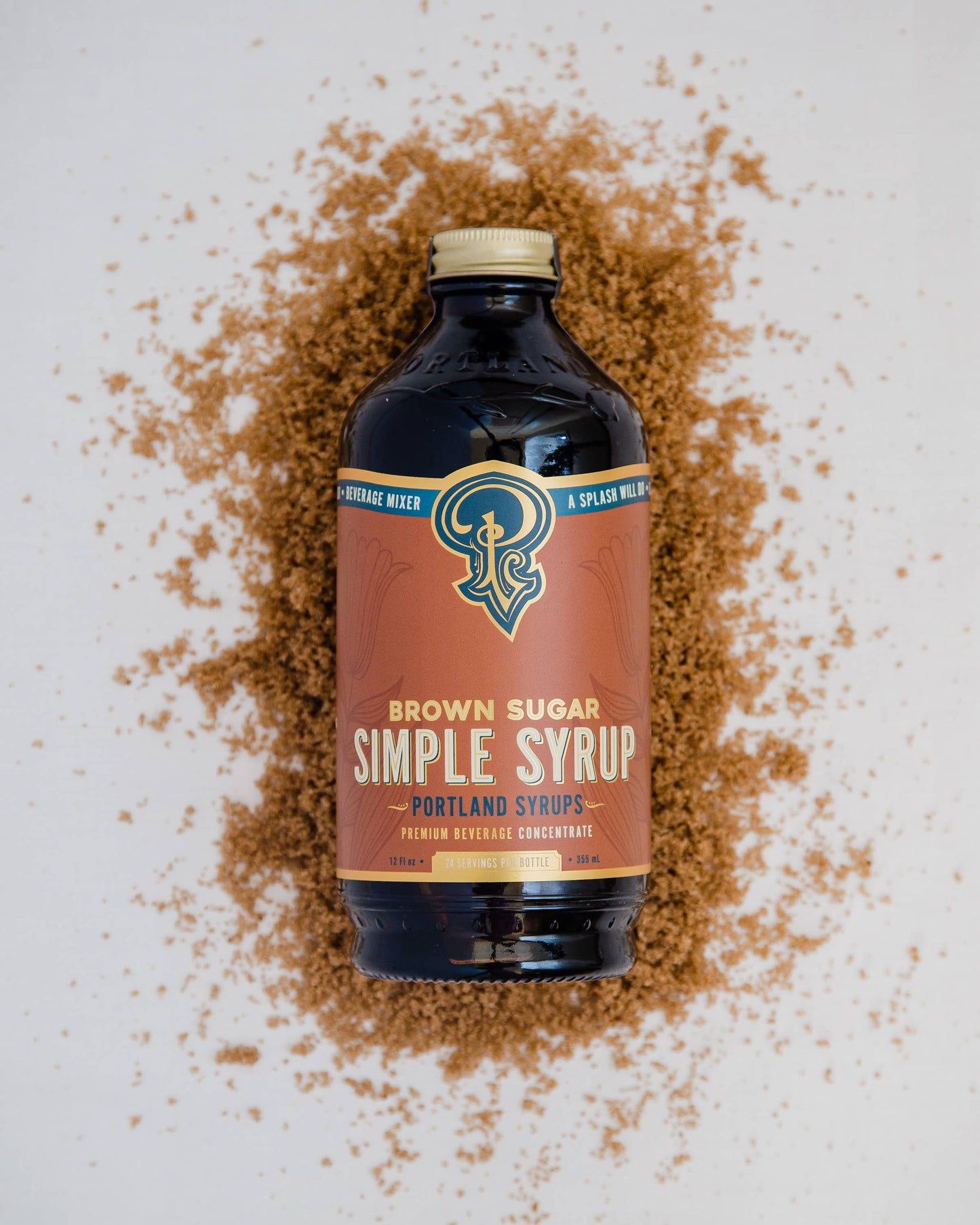 Brown Sugar Simple Syrup - Portland Syrups - 12 oz