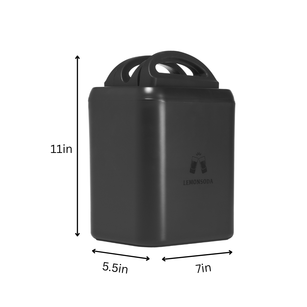 Silicone Collins Ice Cube Maker - Lemonsoda - 6 Cuboids