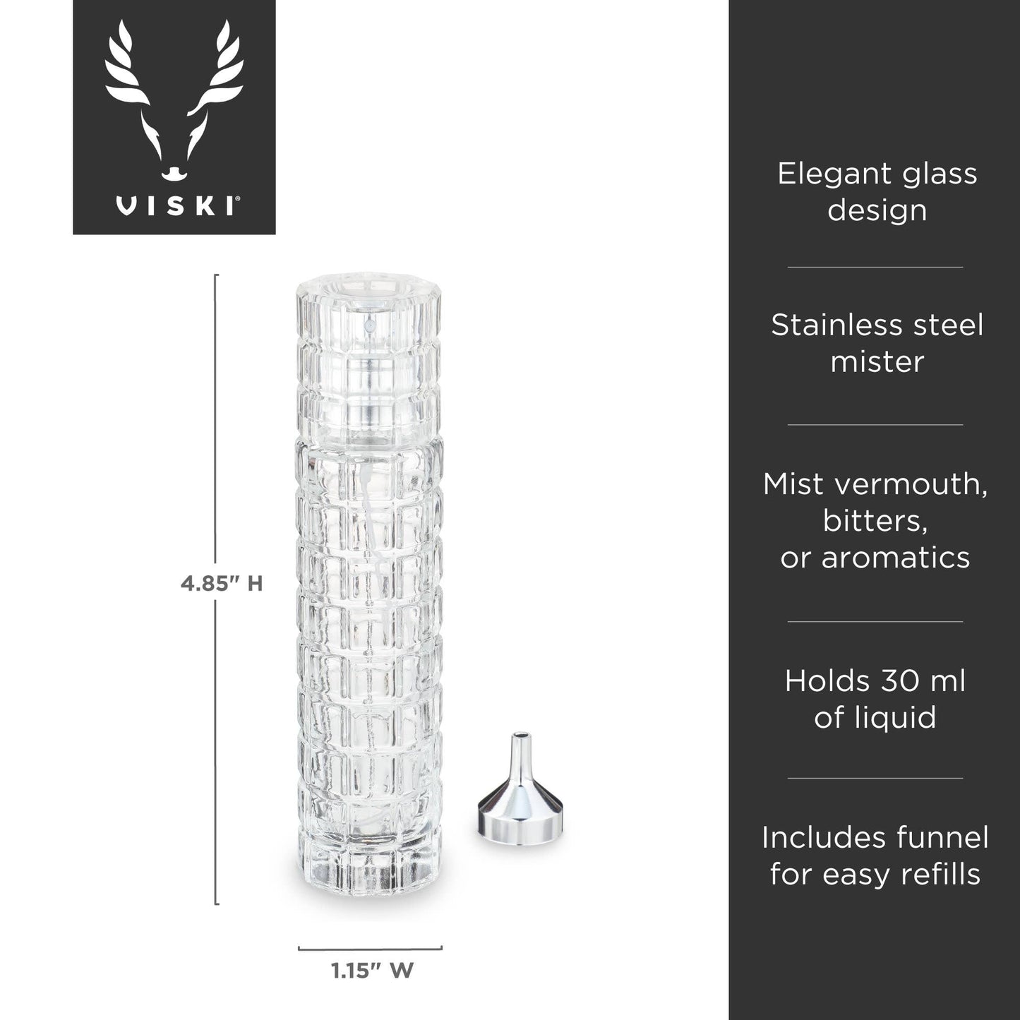 Crystal Cocktail Atomizer Spray Bottle - Viski