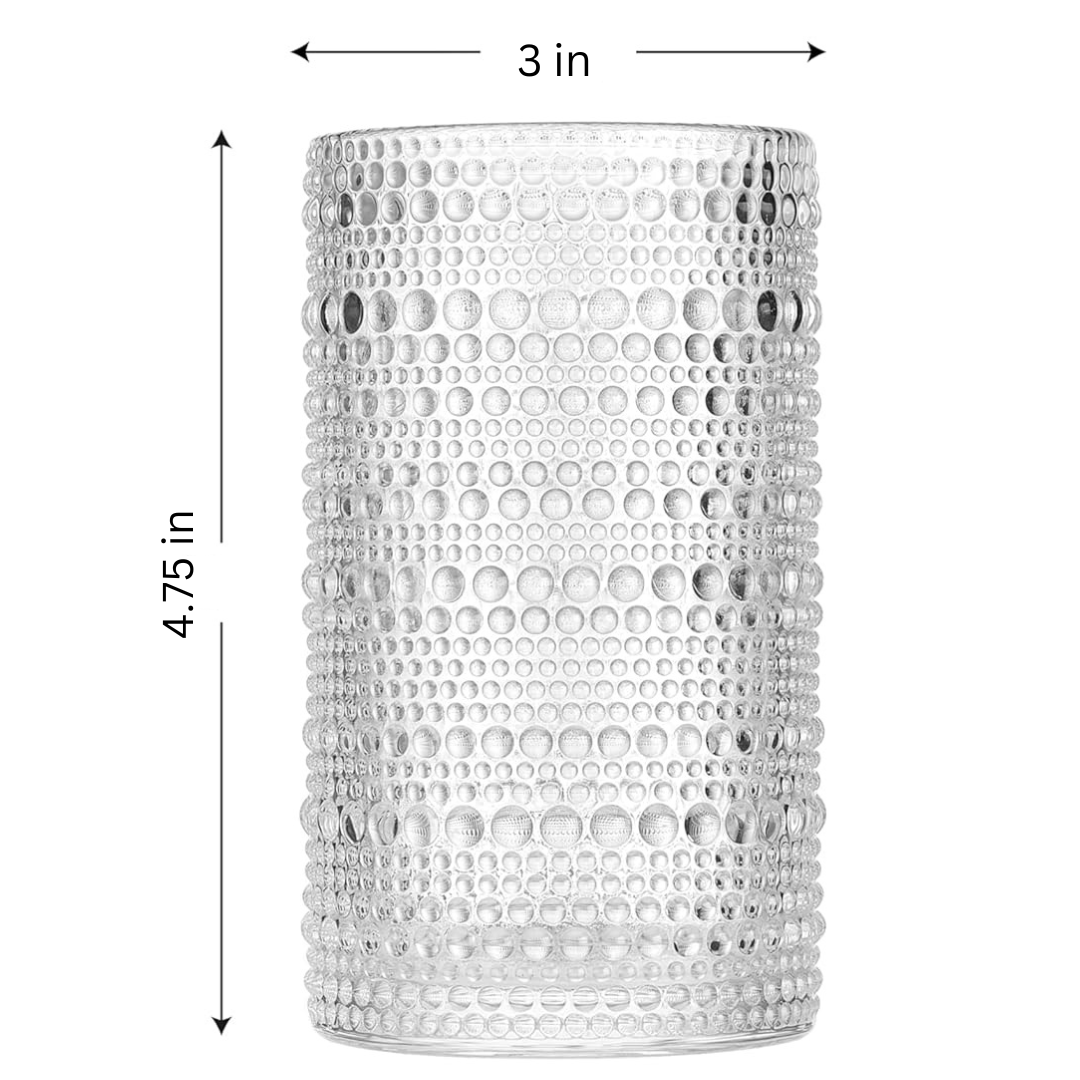 Clear Hobnail Highball Glass - Lemonsoda - 15oz