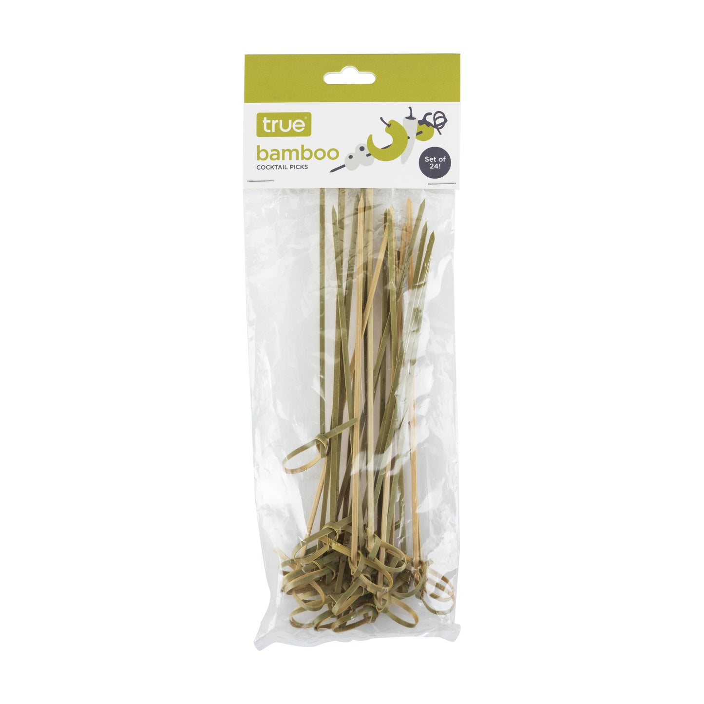 Party Disposable Knotted Bamboo Appetizer Picks - TRUE