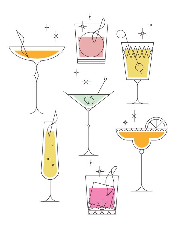 Groovy Cocktail Apron - Mixology