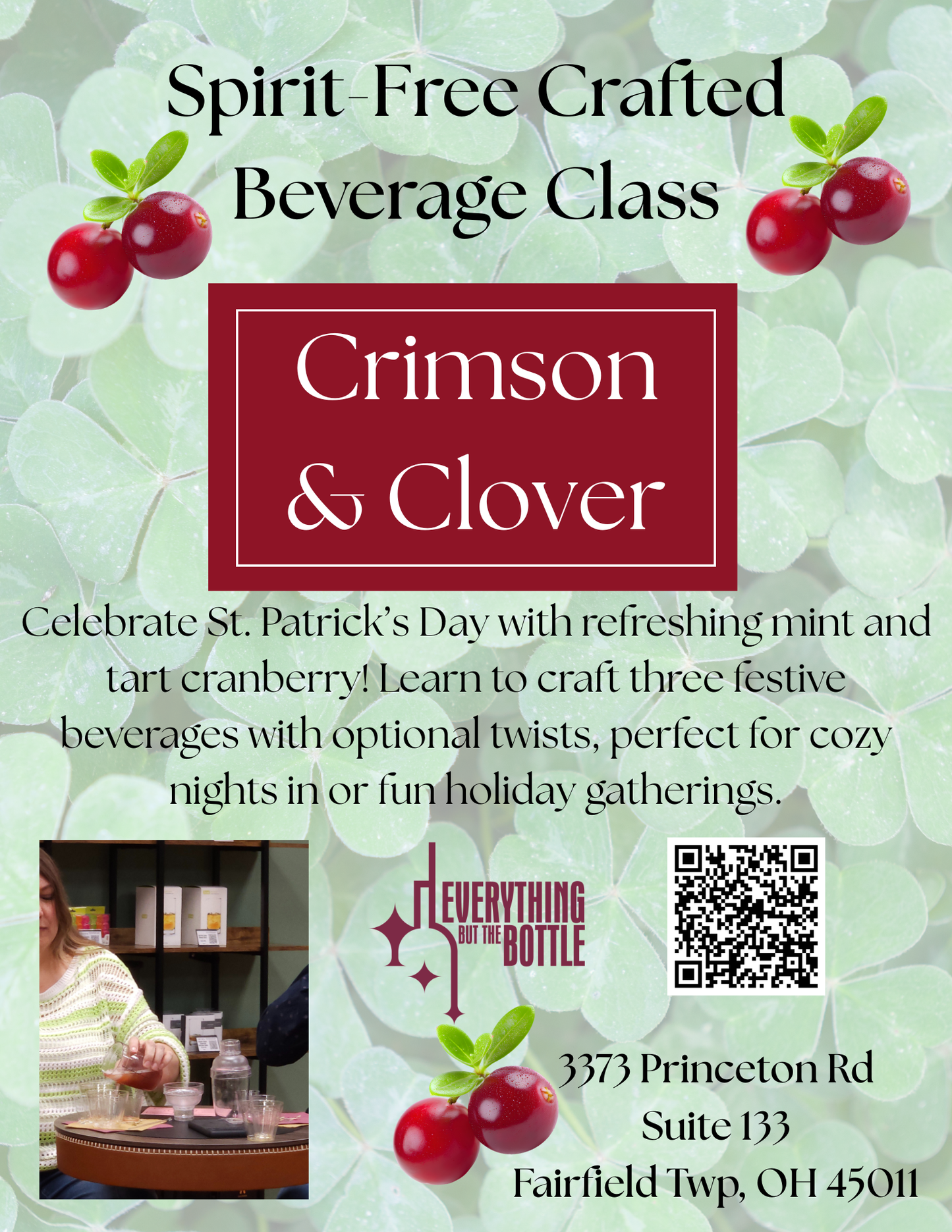 Crimson & Clover Crafting Class - Fri Mar 13, 2026 - 6:45pm