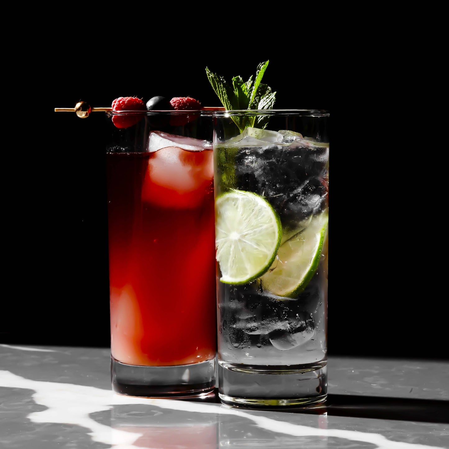 Heavy Base Tom Collins Highball Glass - Lemonsoda - 12oz