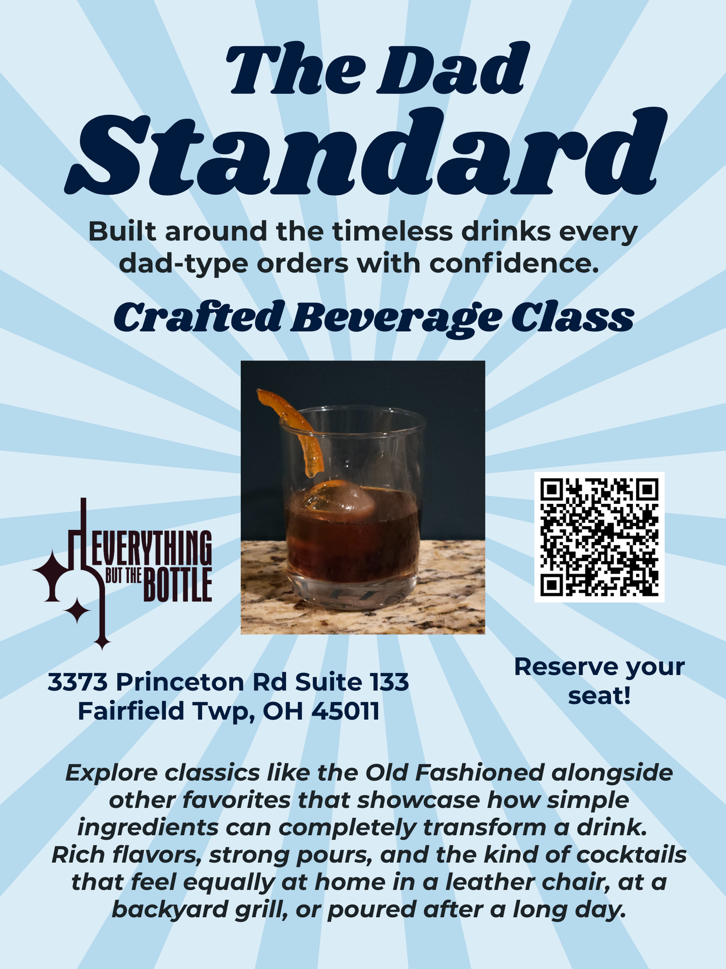 The Dad Standard Crafting Class - Sunday June 7, 2026 - 6:45pm
