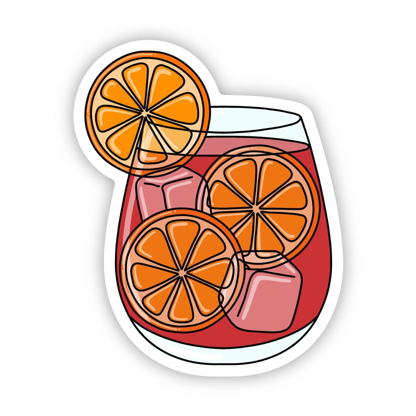 Sangria Cocktail Sticker - Big Moods