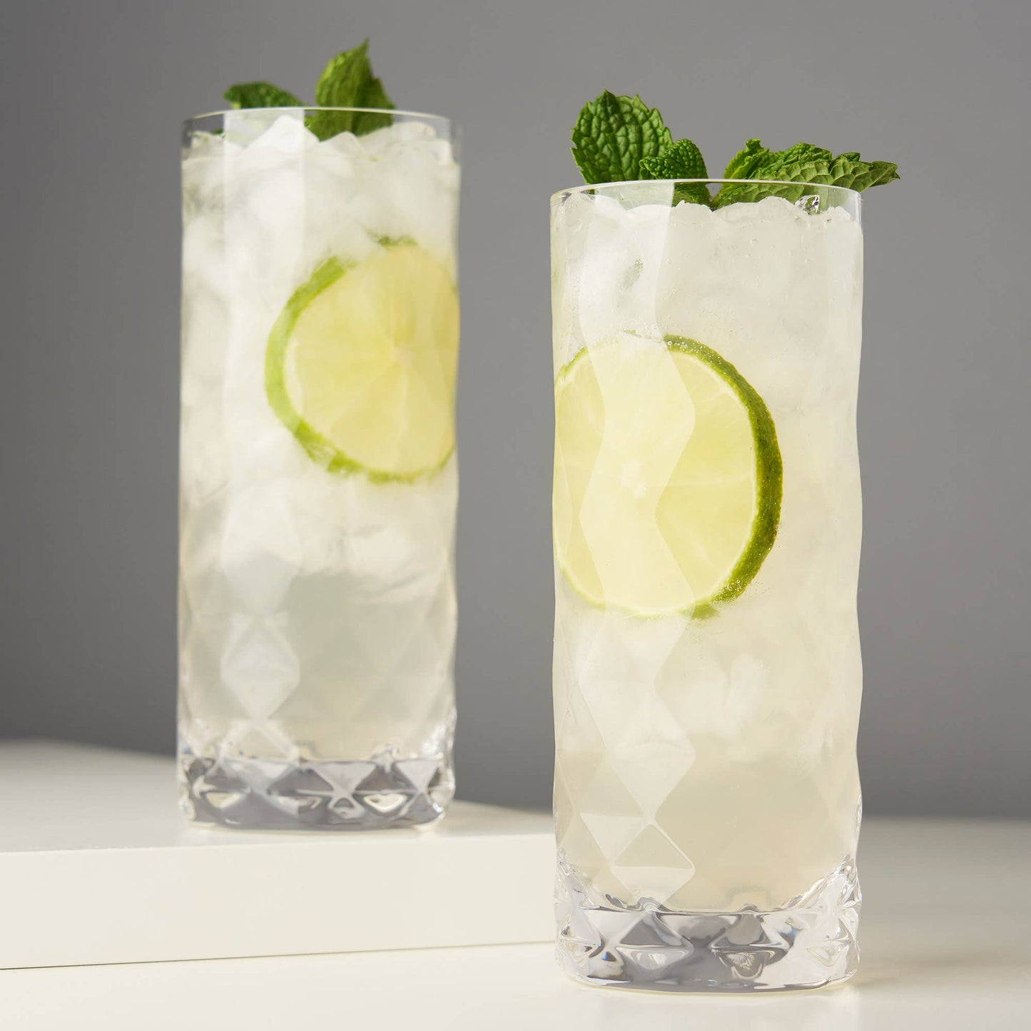 Gem Crystal Highball Tumblers - Viski - Set of 2