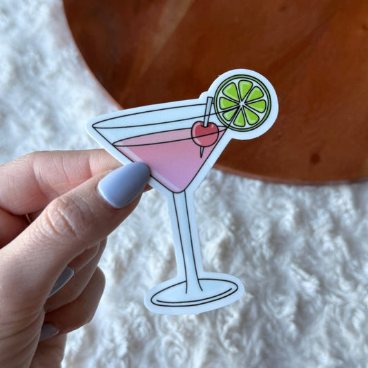 Cosmopolitan Cocktail Sticker - Big Moods