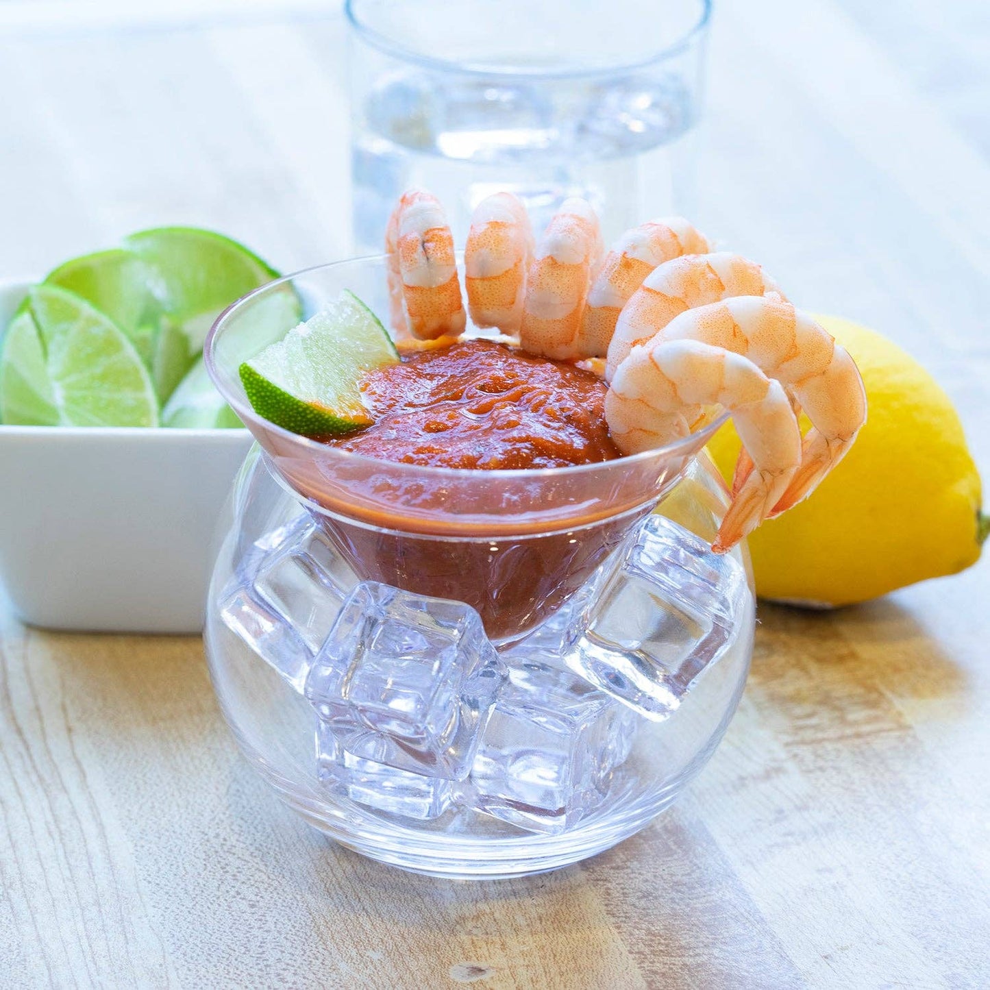 Stemless Martini Glasses with Chiller - Lemonsoda - 7oz