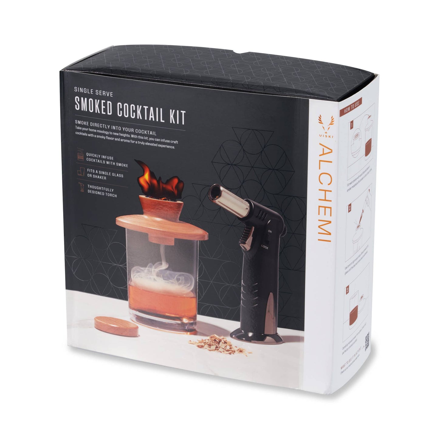 Alchemi Old Fashioned Smoker Kit with Torch - Viski
