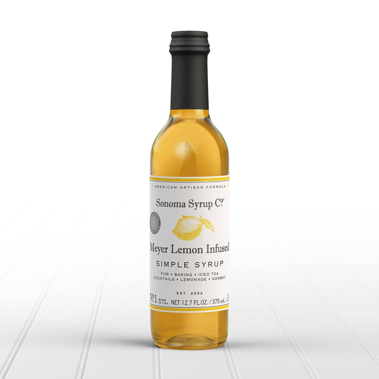 Meyer Lemon Infused Simple Syrup - Sonoma Syrup Co. - 12.7 oz