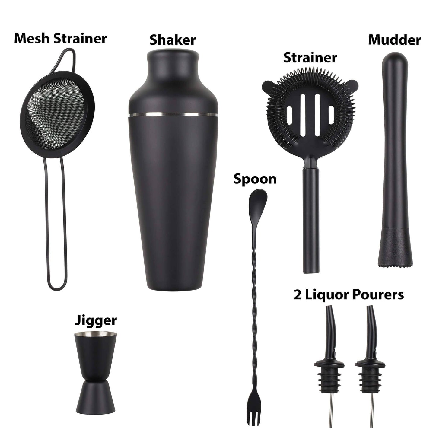 9-Piece Cocktail Shaker Bartender Kit - Lemonsoda