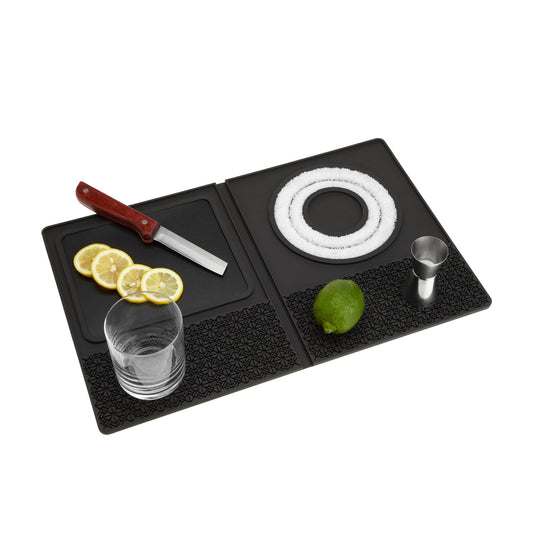 3in1 Multi Use Silicone Cocktail Bar Mat Prep Station - TRUE
