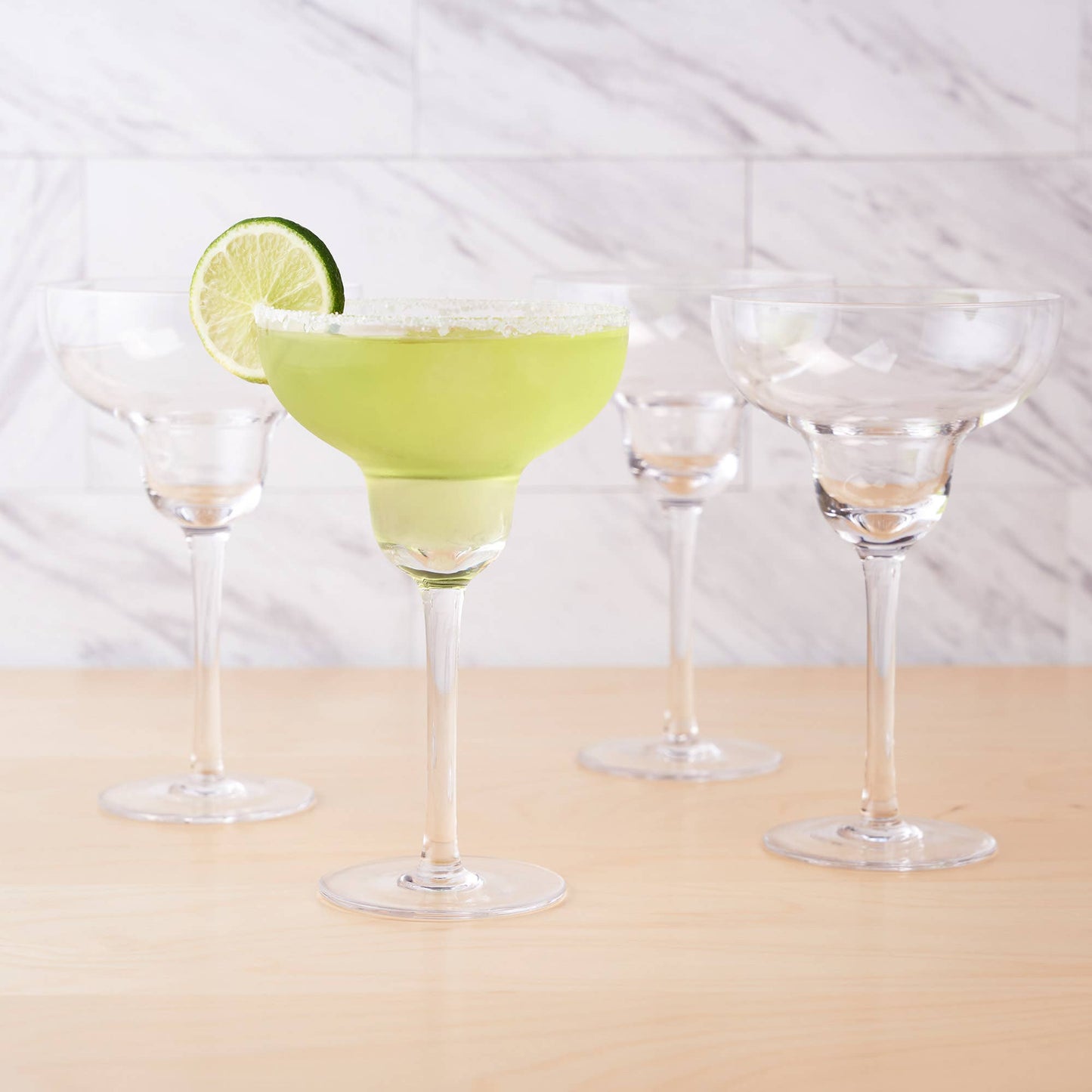 Sorbo Crystal Margarita Glasses - TRUE - Set of 4