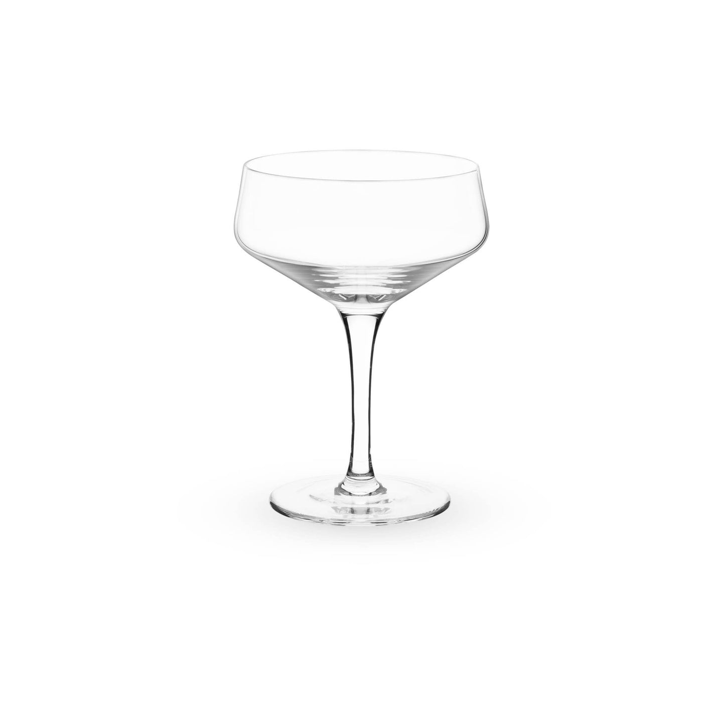 Raye™ Angled Crystal Coupe Glasses - Viski -Set of 2