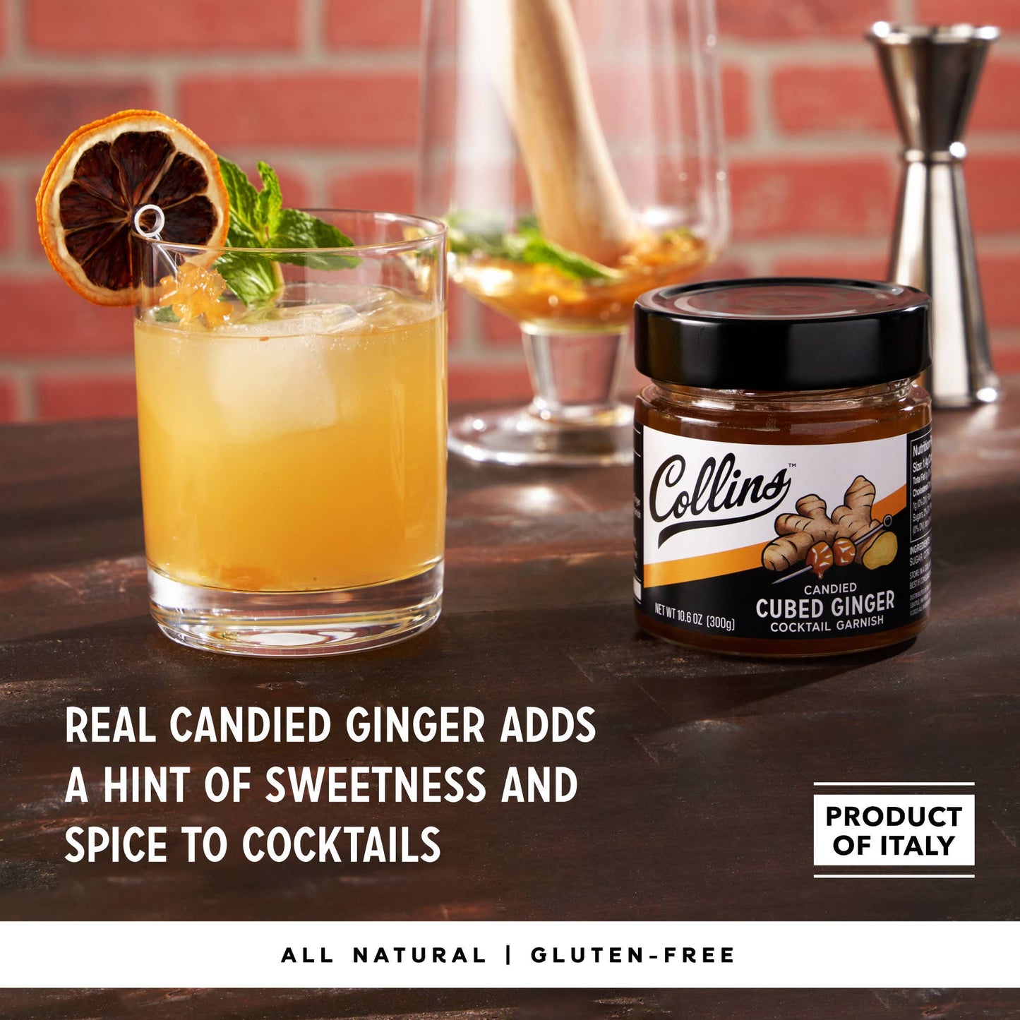 Cubed Ginger In Syrup - Collins - 10.6 oz