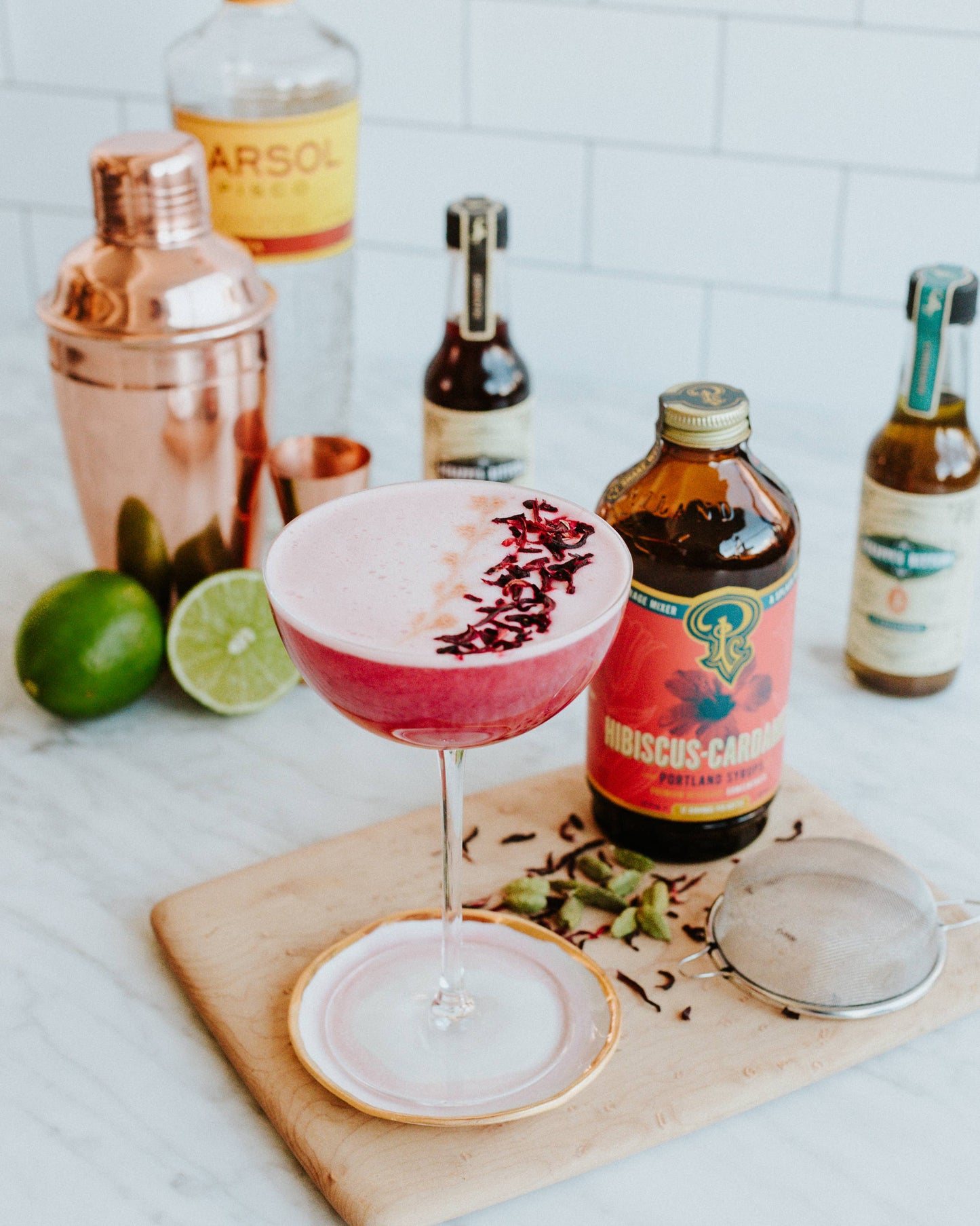 Hibiscus Cardamom Syrup - Portland Syrups - 12oz