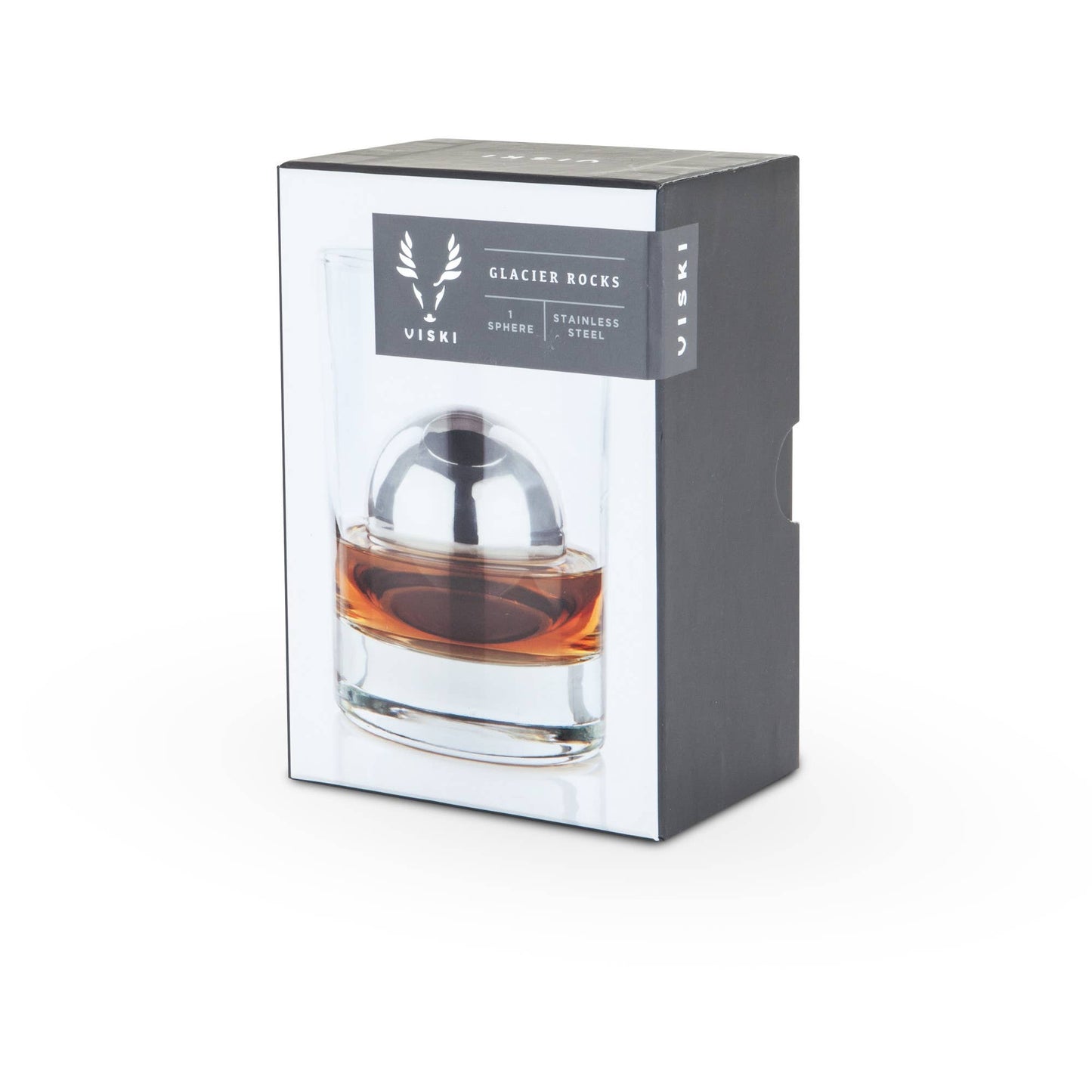 Glacier Rocks® Large Stainless Steel Whiskey Ball - Viski