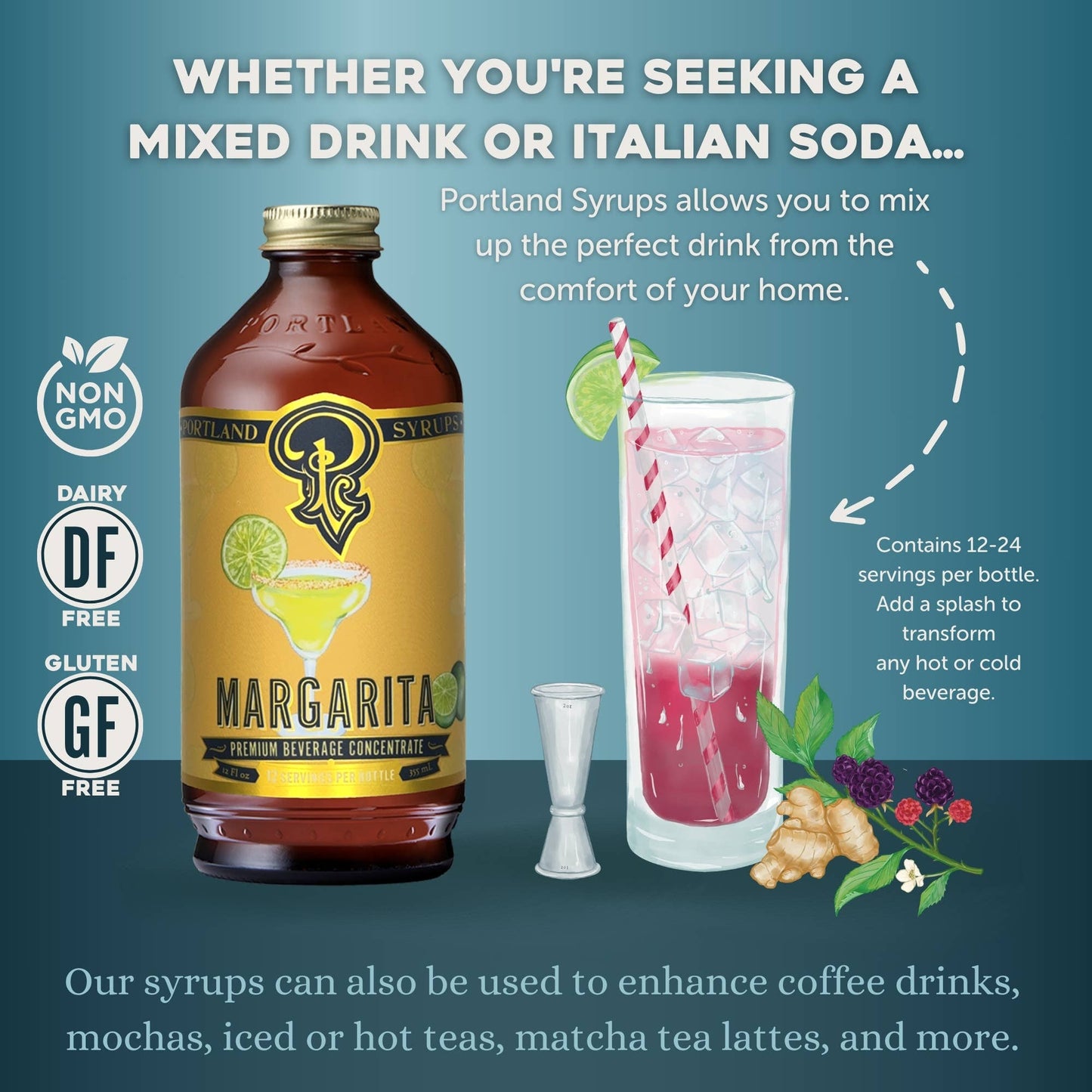 Margarita Syrup - Portland Syrups - 12oz