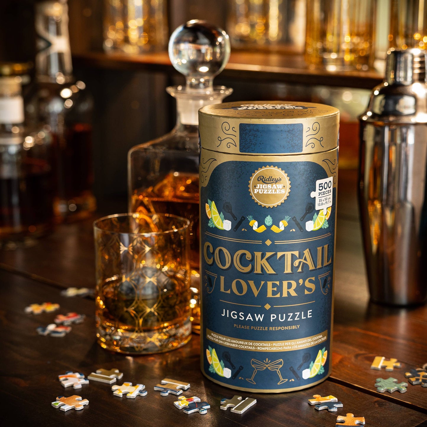 Cocktail Lover's 500-piece Jigsaw Puzzle - Chronicle Books