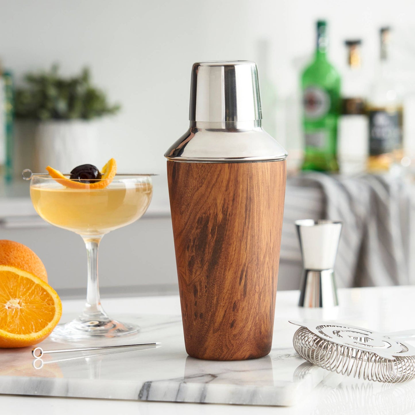 Wood Pattern 20 oz Cocktail Shaker - TRUE