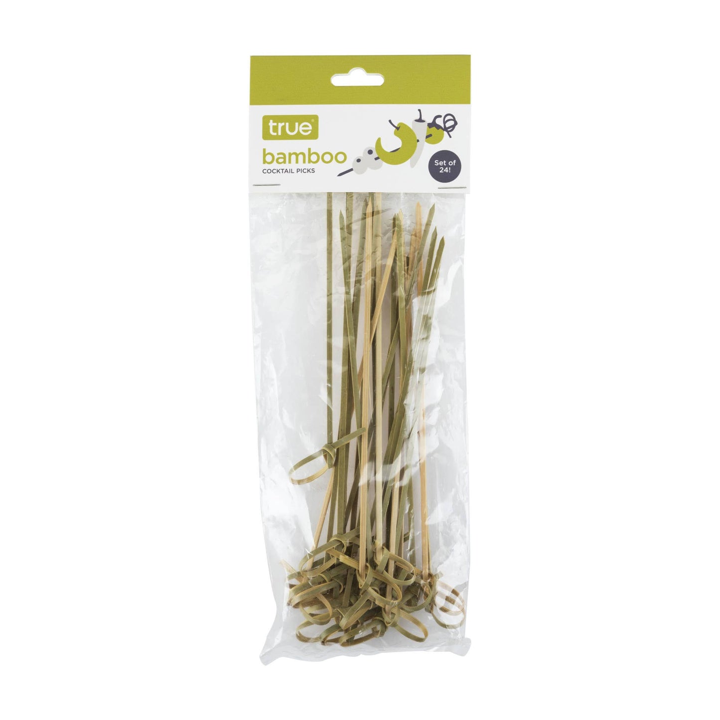Party Disposable Knotted Bamboo Appetizer Picks - TRUE
