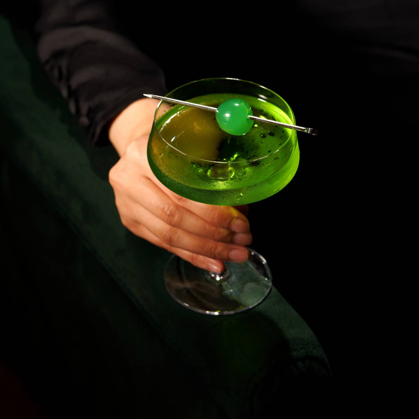 Raye™ Angled Crystal Coupe Glasses - Viski -Set of 2