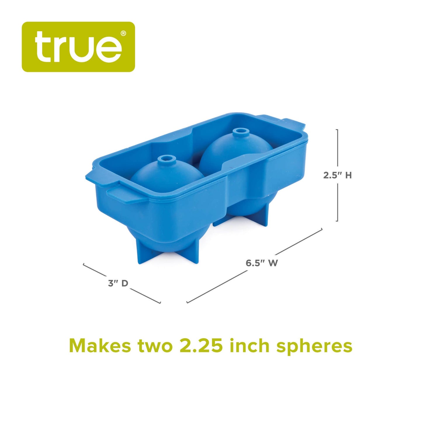 Neptune Silicone 2.25 in. Ice Cube Spheres Mold - TRUE