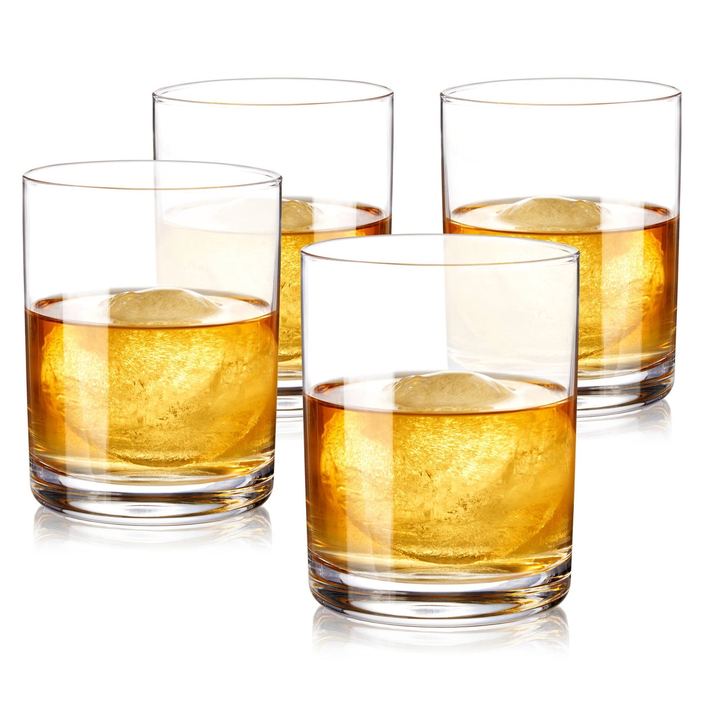 Glass Rocks Cocktail Tumblers with Heavy Bases - TRUE - Set of 4