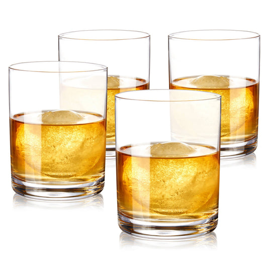 Glass Rocks Cocktail Tumblers with Heavy Bases - TRUE - Set of 4