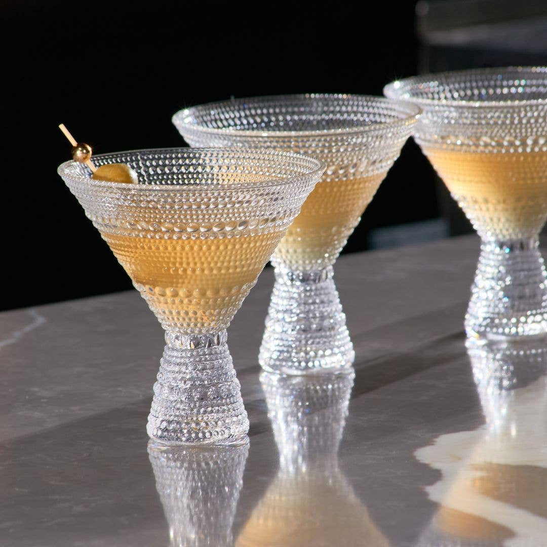 Clear Hobnail Martini Glass (9oz) - Lemonsoda