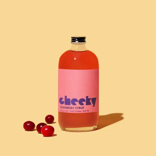 Cranberry Syrup - Cheeky Cocktails - 16oz