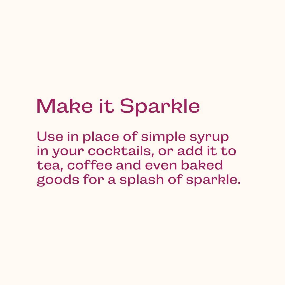 Glitter Simple Syrup with Edible Glitter - Wood Stove Kitchen - 16oz