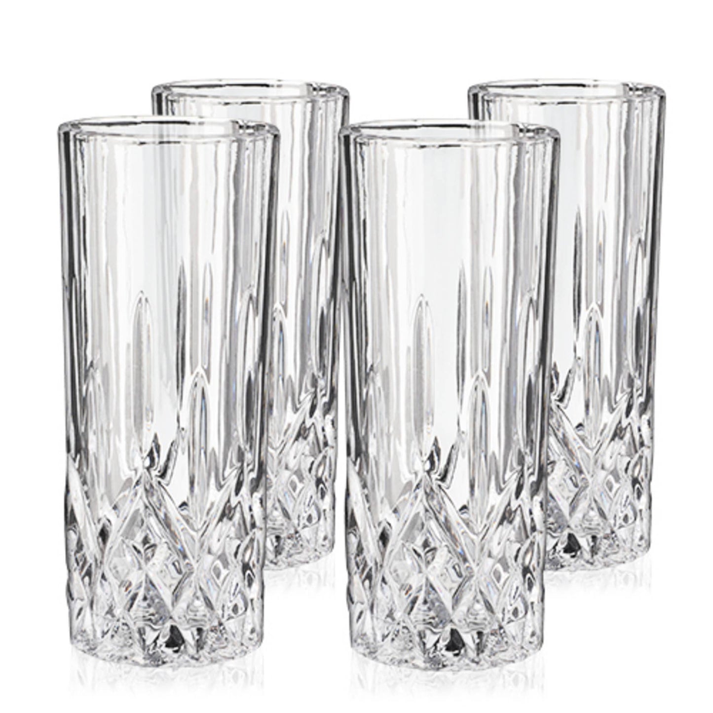 Admiral™ Vintage Style Crystal Highball Glasses - Viski - Set of 4