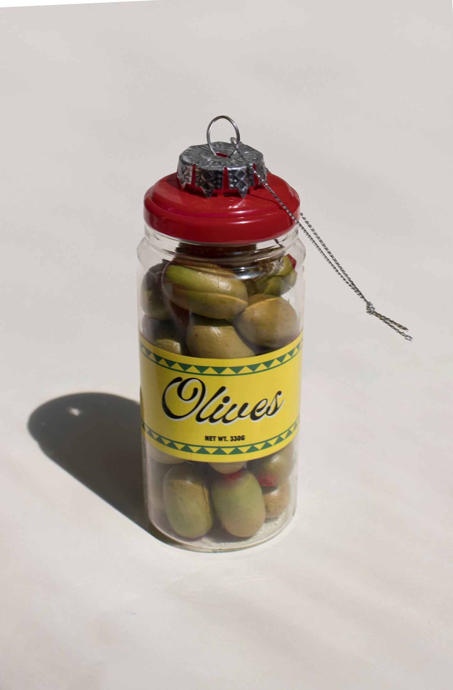 Olive Jar Cocktail Garnish Holiday Ornament Christmas Decor - Love & Victory