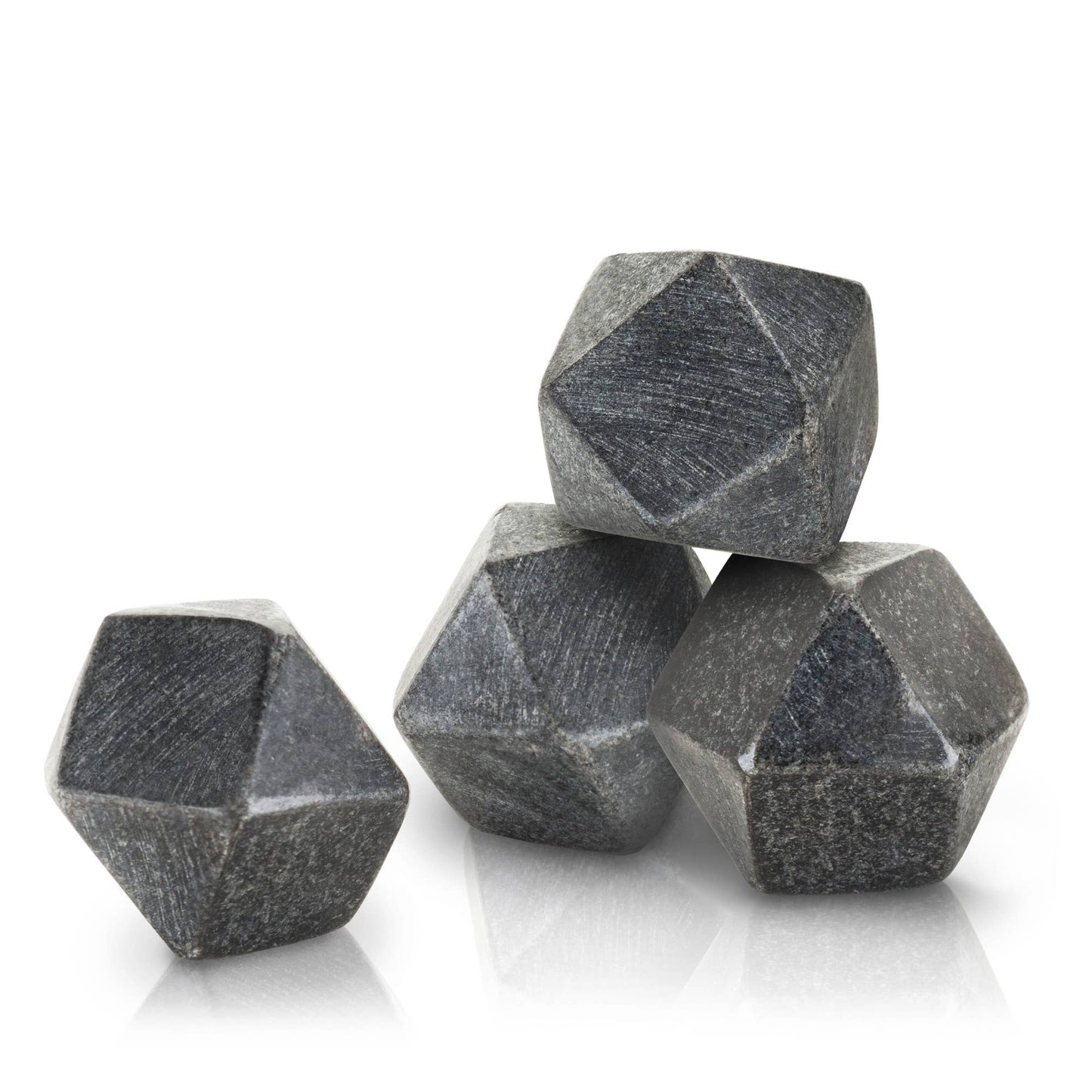 Glacier Rocks® Hexagonal Basalt Rock Ice Stones - Viski -Set of 4