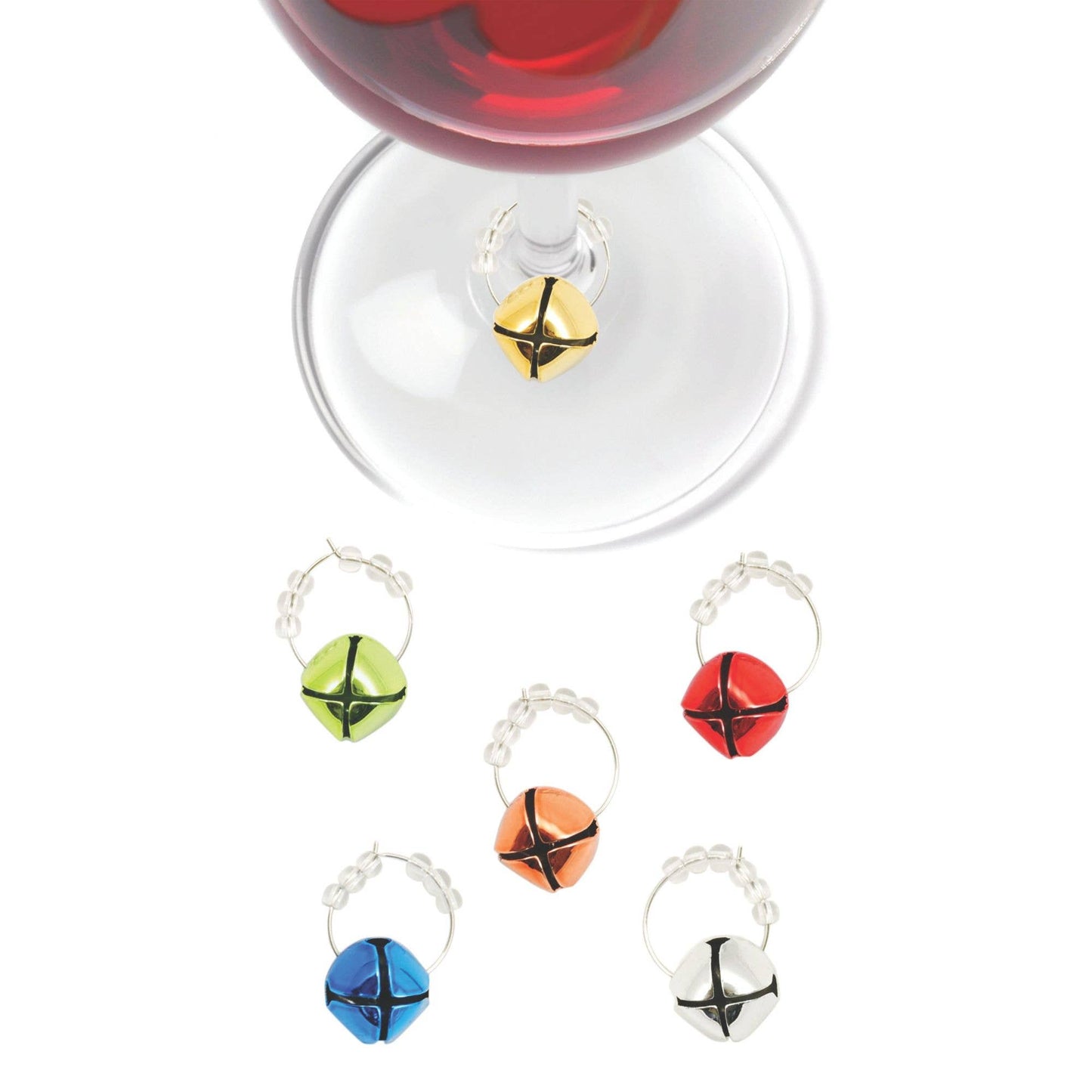 Jingle Holiday Wine Charms - TRUE -Set of 6