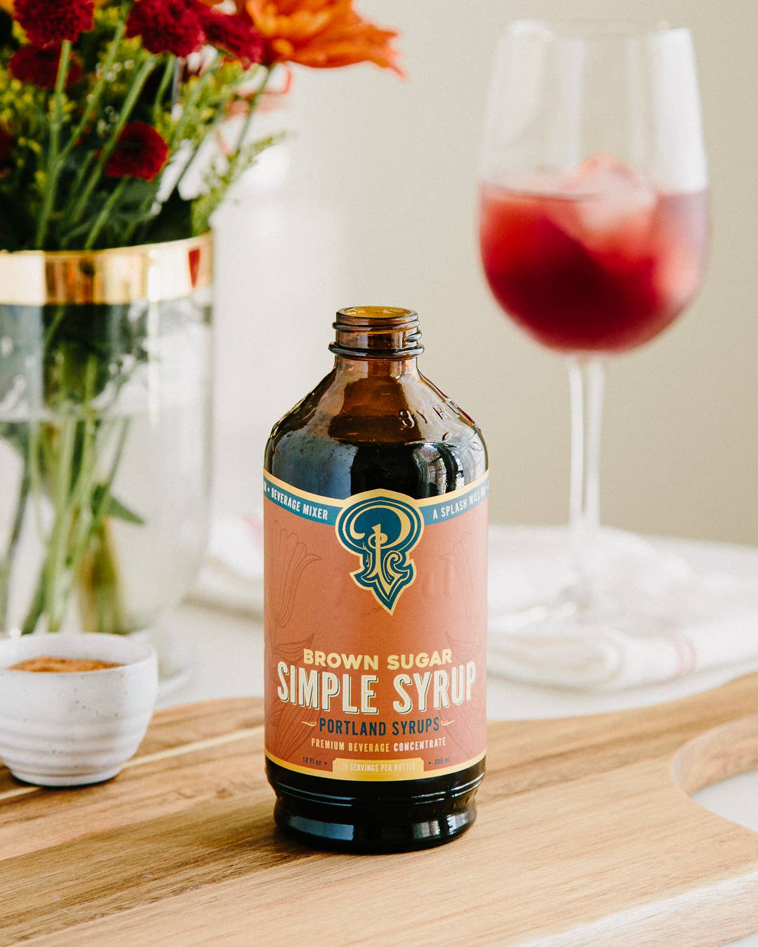 Brown Sugar Simple Syrup - Portland Syrups - 12 oz