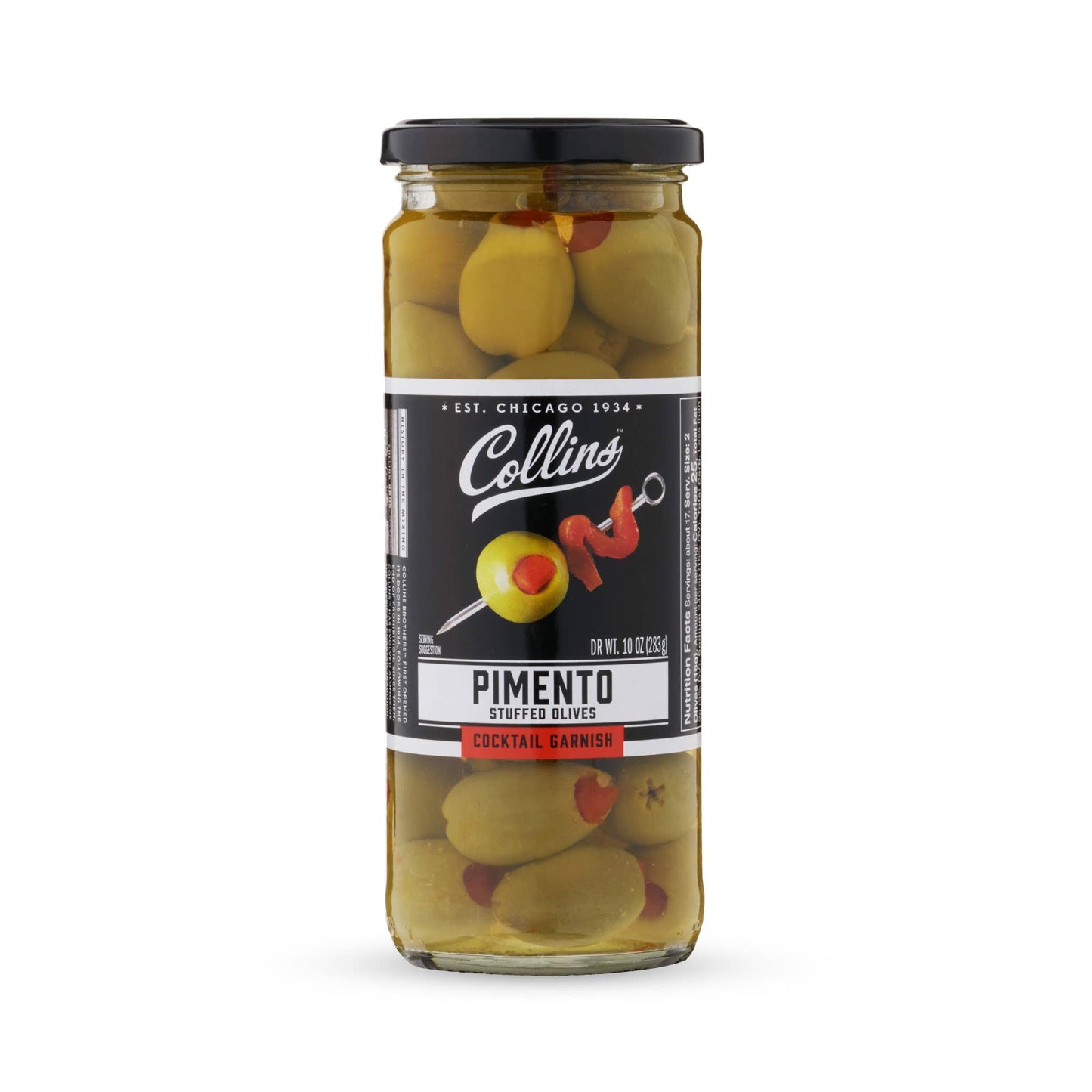 Gourmet Pimento Martini Cocktail and Condiment Olives - Collins - 10 oz