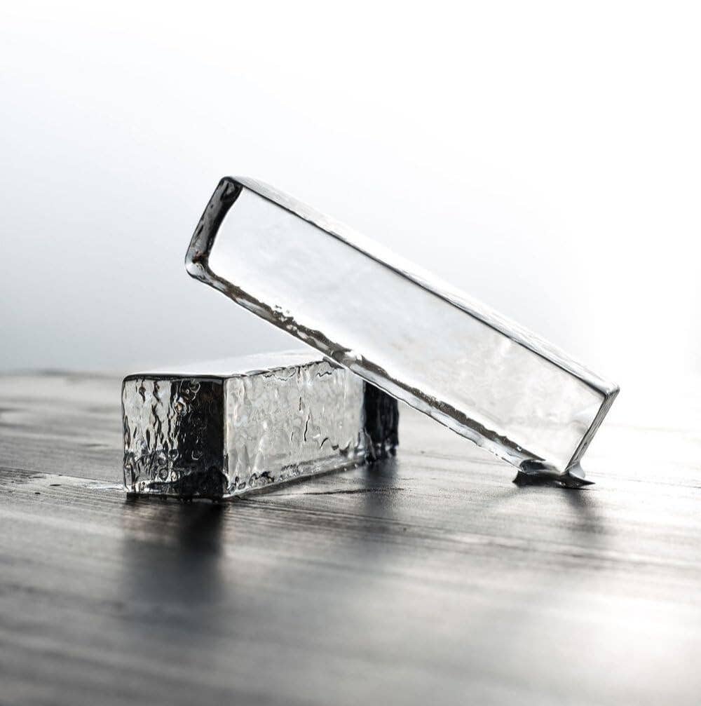 Silicone Collins Ice Cube Maker - Lemonsoda - 6 Cuboids