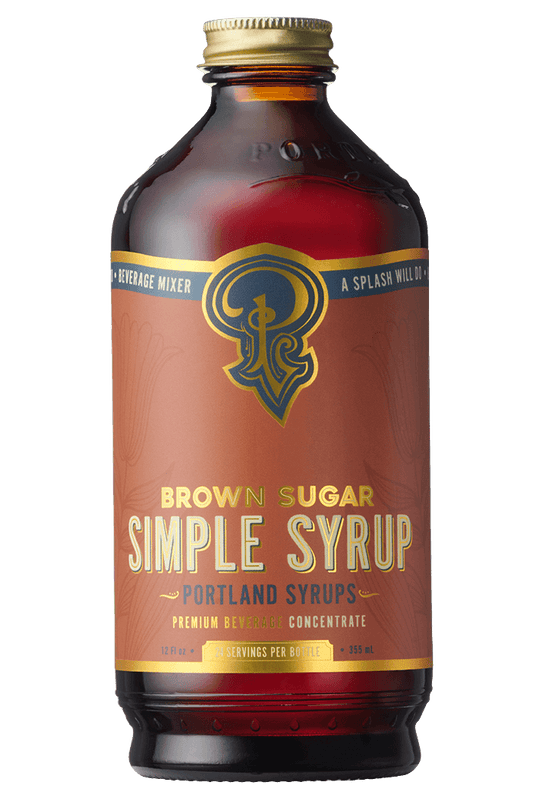Brown Sugar Simple Syrup - Portland Syrups - 12 oz