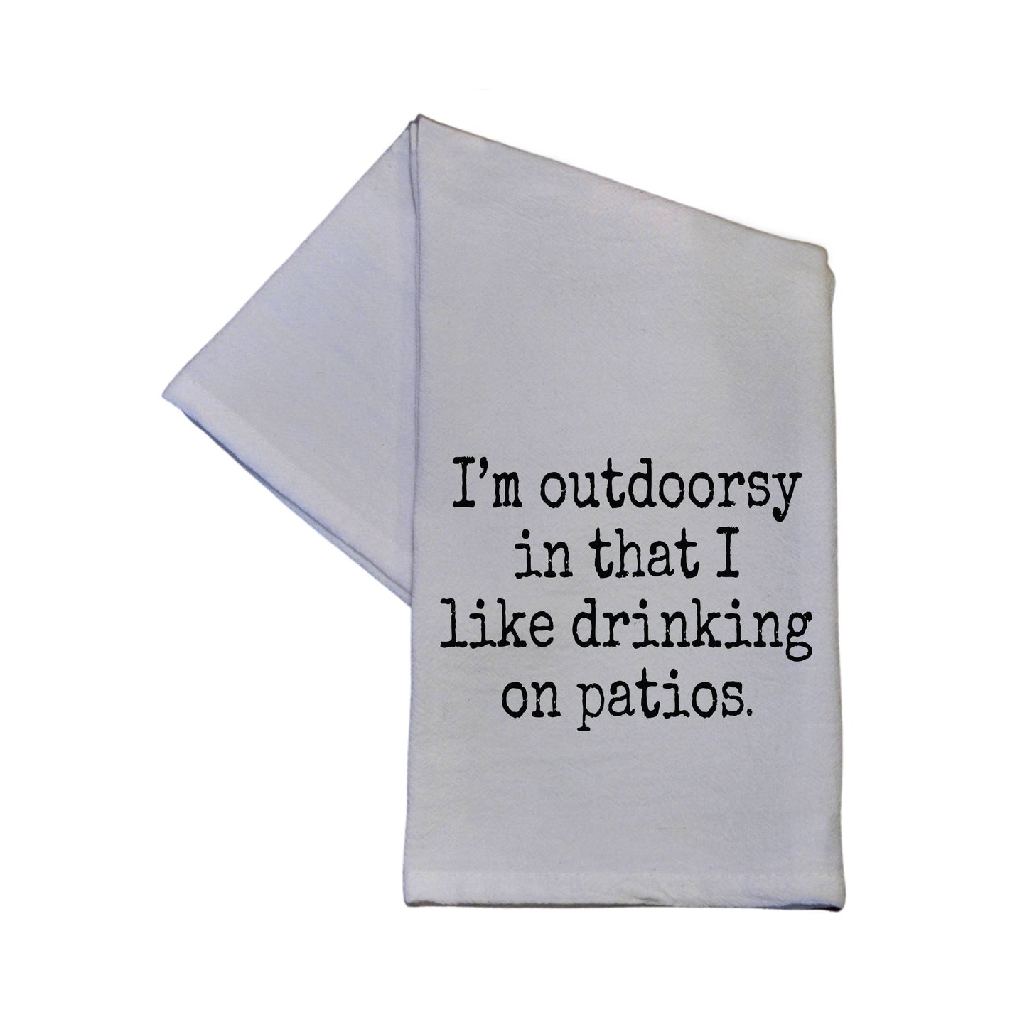 "I'm Outdoorsy..." Hand Towel - Driftless Studios