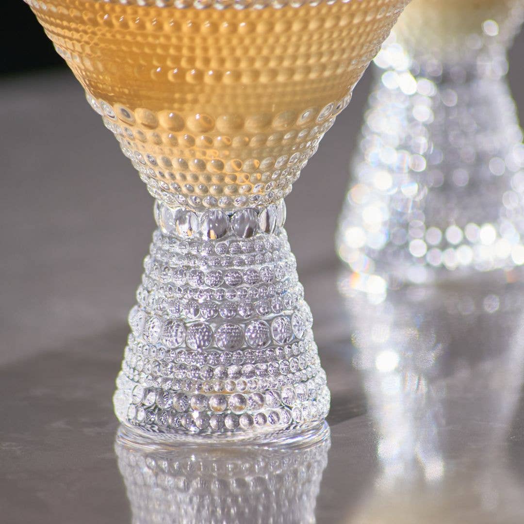 Clear Hobnail Martini Glass (9oz) - Lemonsoda