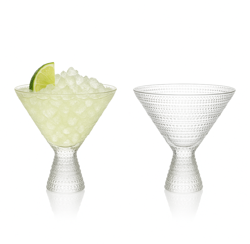 Clear Hobnail Martini Glass (9oz) - Lemonsoda