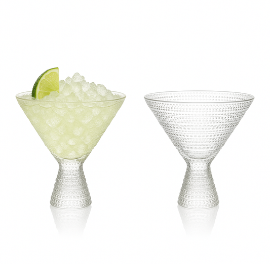 Clear Hobnail Martini Glass (9oz) - Lemonsoda