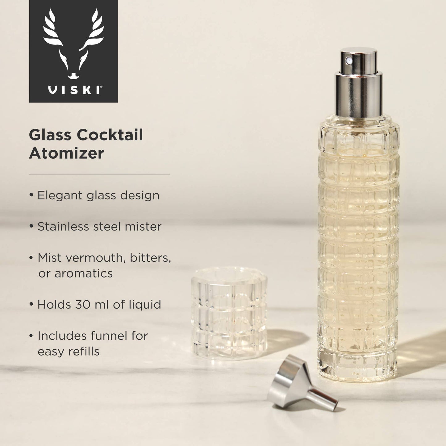 Crystal Cocktail Atomizer Spray Bottle - Viski