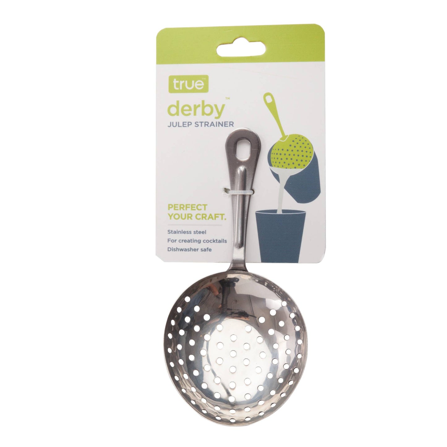 Derby Julep Strainer in Stainless Steel - TRUE