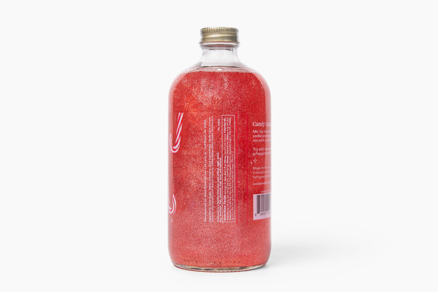 Candy Cane Sparkle Cocktail & Mocktail Mixer - Wood Stove Kitchen - 16oz