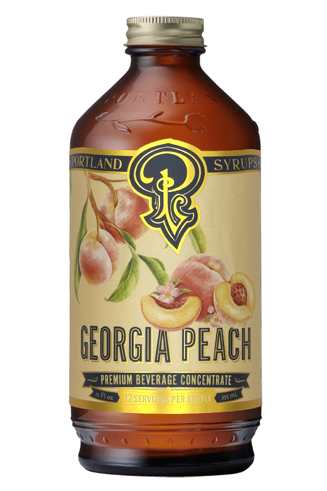 Georgia Peach Syrup - Portland Syrups - 12oz