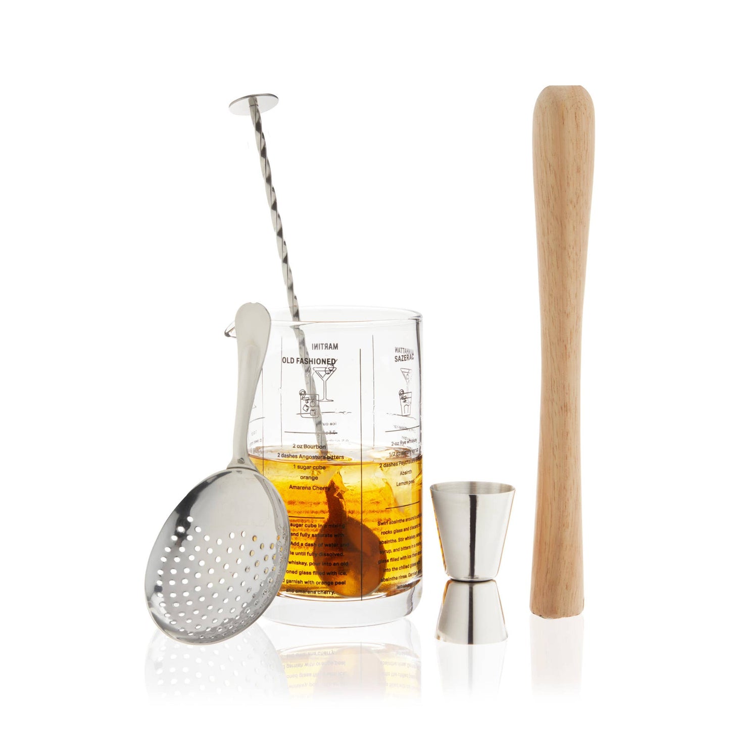 Mixologist Cocktail Mixing Bartender Kit - TRUE - 5 Piece Set